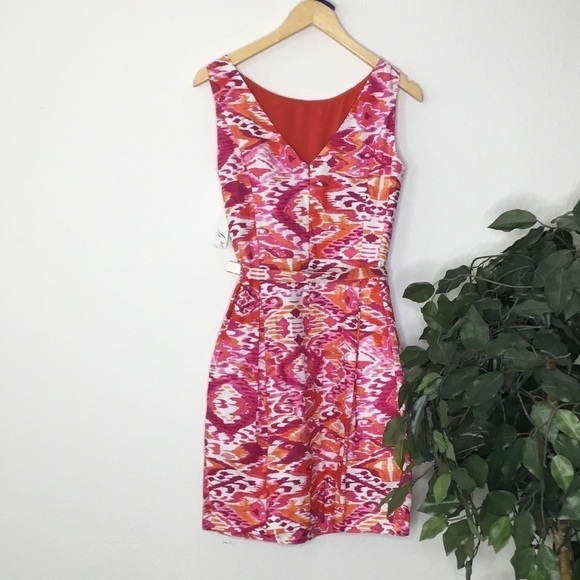 NWT Eliza J Fit and Flare Belted Dress - Picture 6 of 6